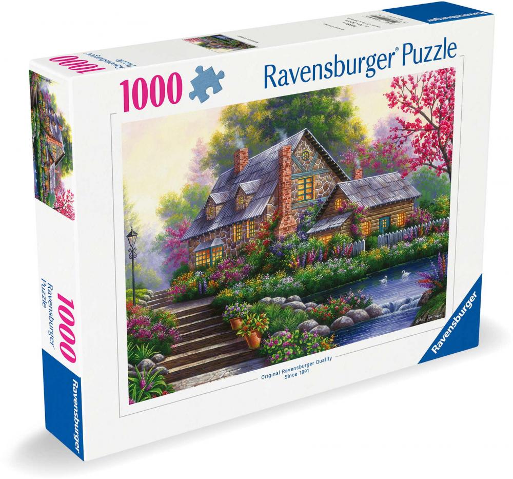 1000 Teile Ravensburger Puzzle Romantisches Cottage 12000464