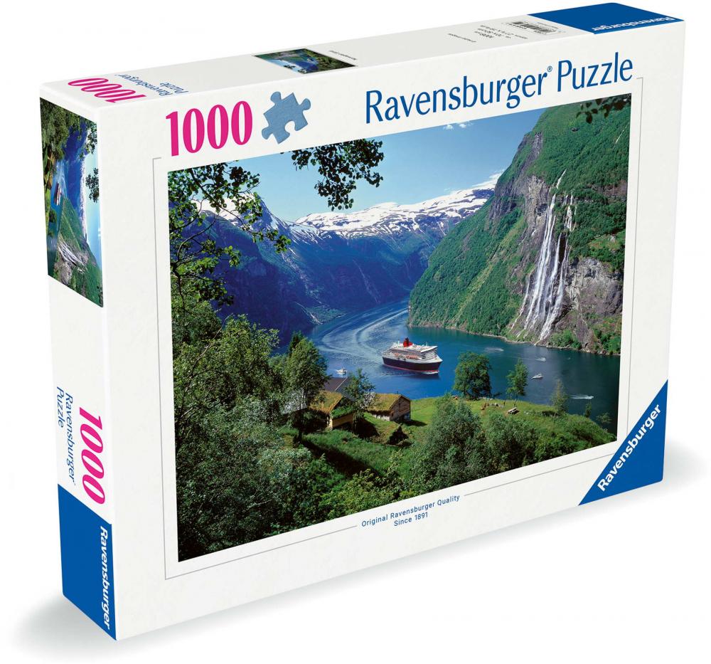 1000 Teile Ravensburger Puzzle Norwegischer Fjord 12000475