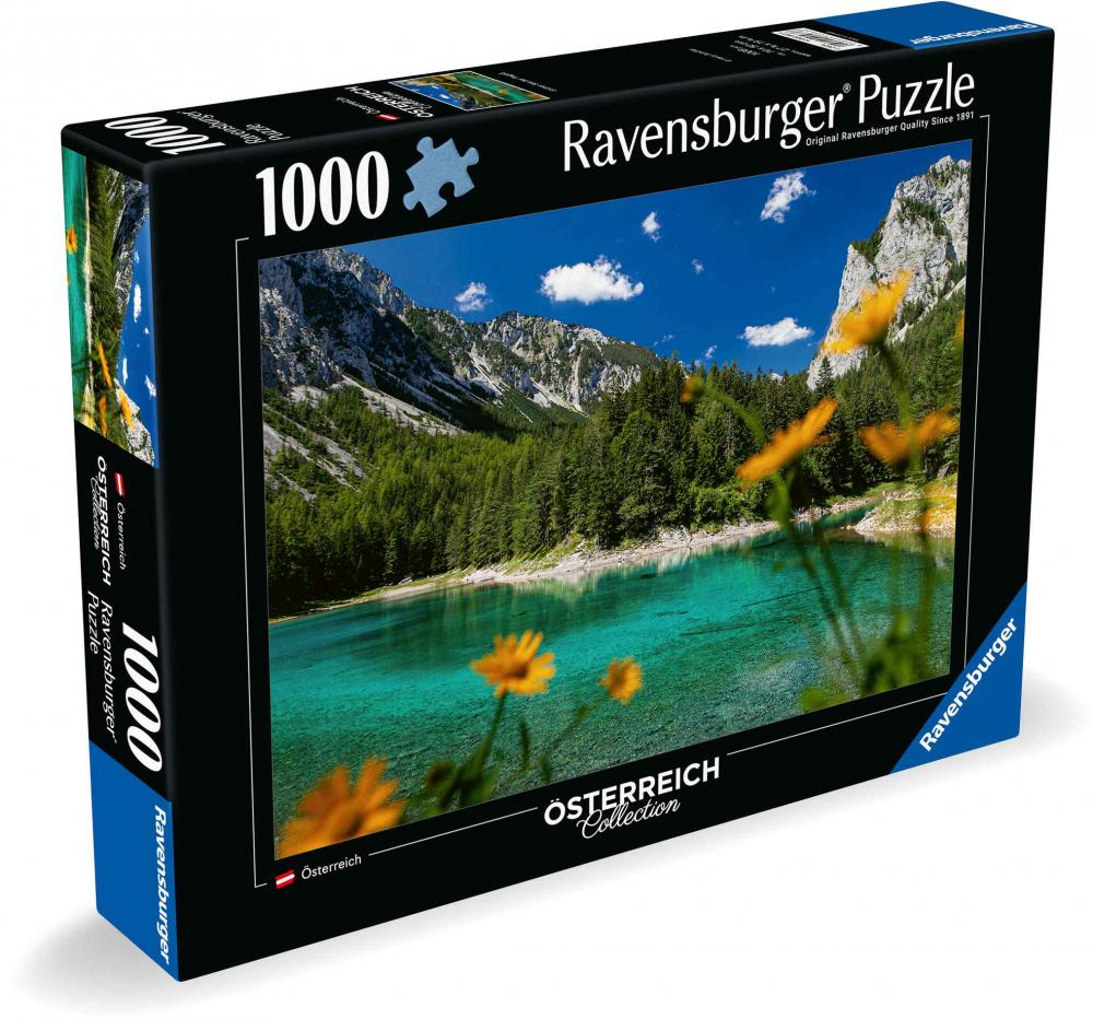 1000 Teile Ravensburger Puzzle Österreich Collection Grüner See bei Tragöß 12000563