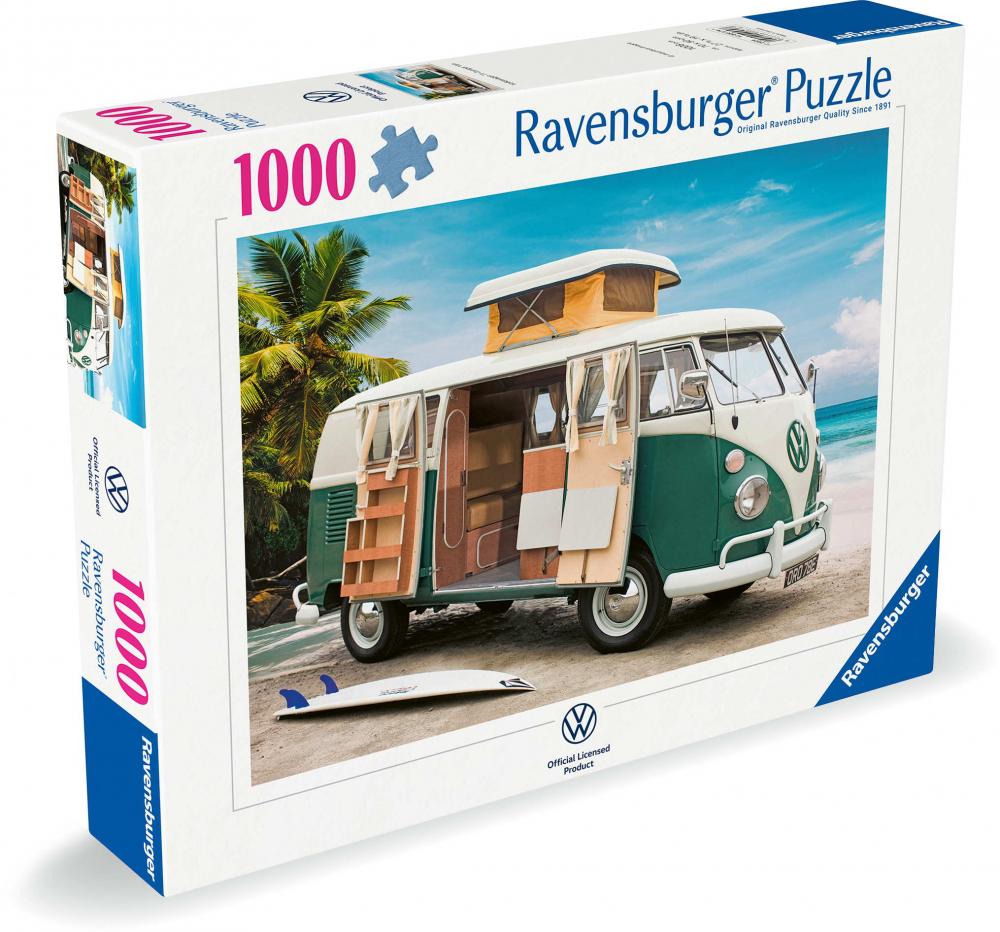 1000 Teile Ravensburger Puzzle Volkswagen T1 Camper Van 12000579