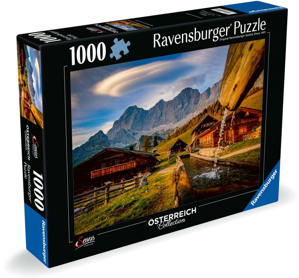 1000 Teile Ravensburger Puzzle Österreich Collection Neustattalm am Dachstein 12000595