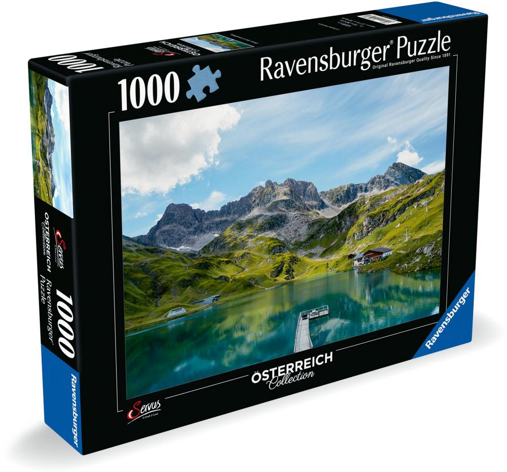 1000 Teile Ravensburger Puzzle Österreich Collection Zürser See in Vorarlberg 12000596