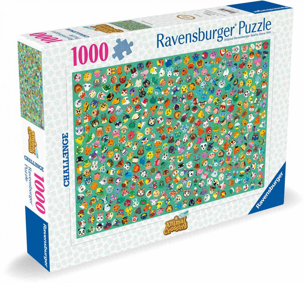 1000 Teile Ravensburger Puzzle Challenge Animal Crossing 12000629