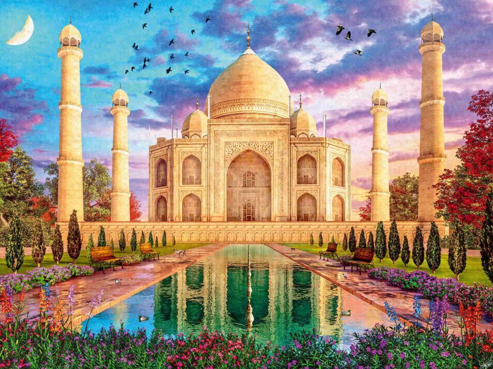 1500 Teile Ravensburger Puzzle Bezauberndes Taj Mahal 12000741