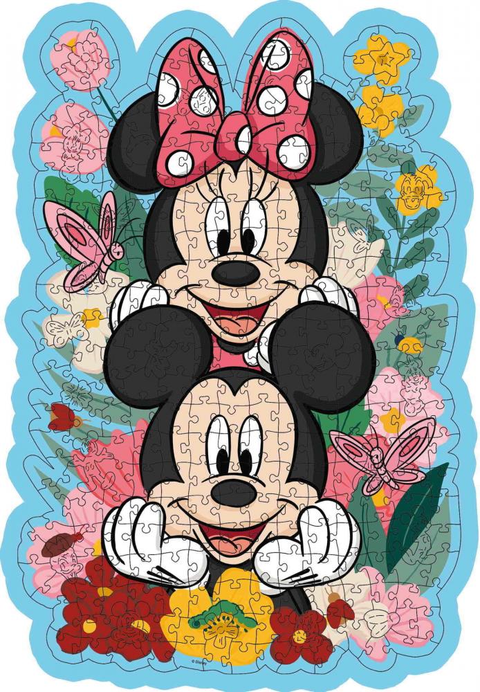 300 Teile Ravensburger Puzzle Wooden Holz Disney Mickey & Minnie 12000762