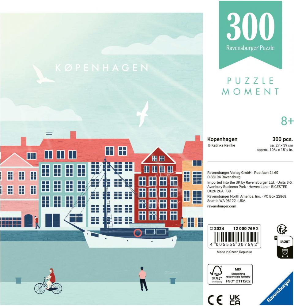 300 Teile Ravensburger Puzzle Moment City Kopenhagen 12000769