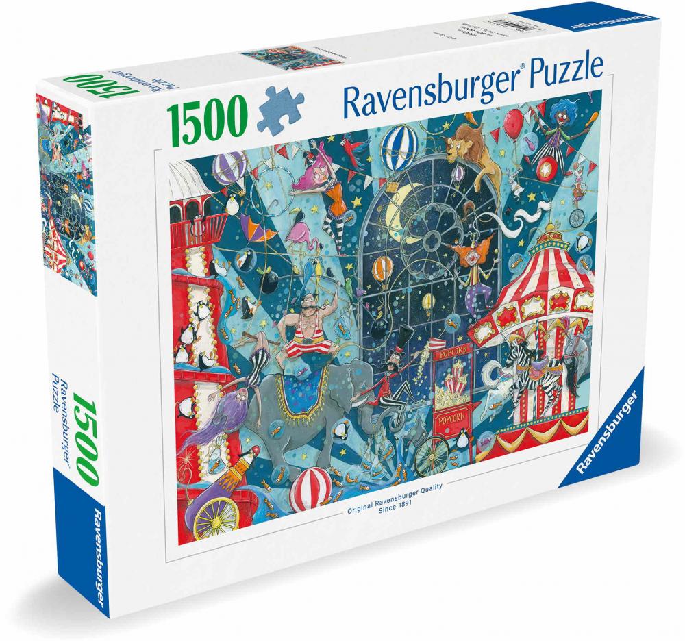 1500 Teile Ravensburger Puzzle Willkommen beim Zirkus 12000797