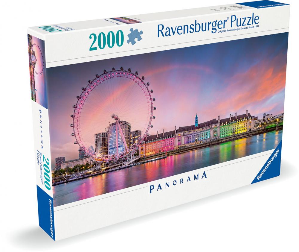 2000 Teile Ravensburger Puzzle Kunterbuntes London 12000805