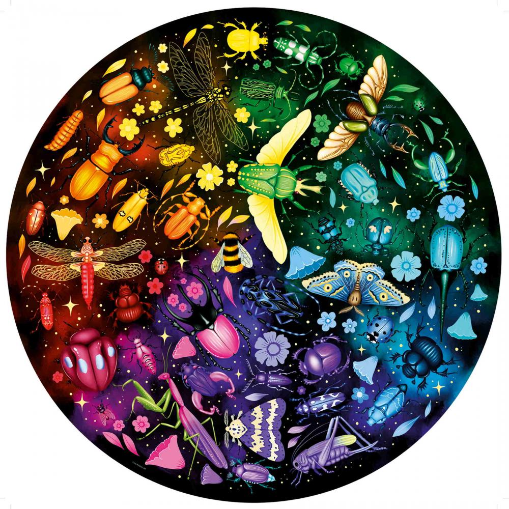 500 Teile Ravensburger Puzzle rund Circle of Colors Insekten 12000820