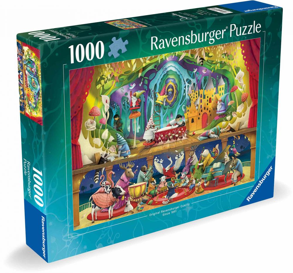 1000 Teile Ravensburger Puzzle Snow White and 7 Gnomes 12000827