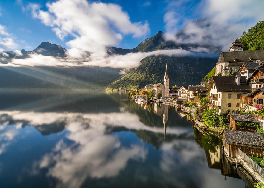 1000 Teile Ravensburger Puzzle Österreich Collection Sagenumwobenes Hallstatt 12000835