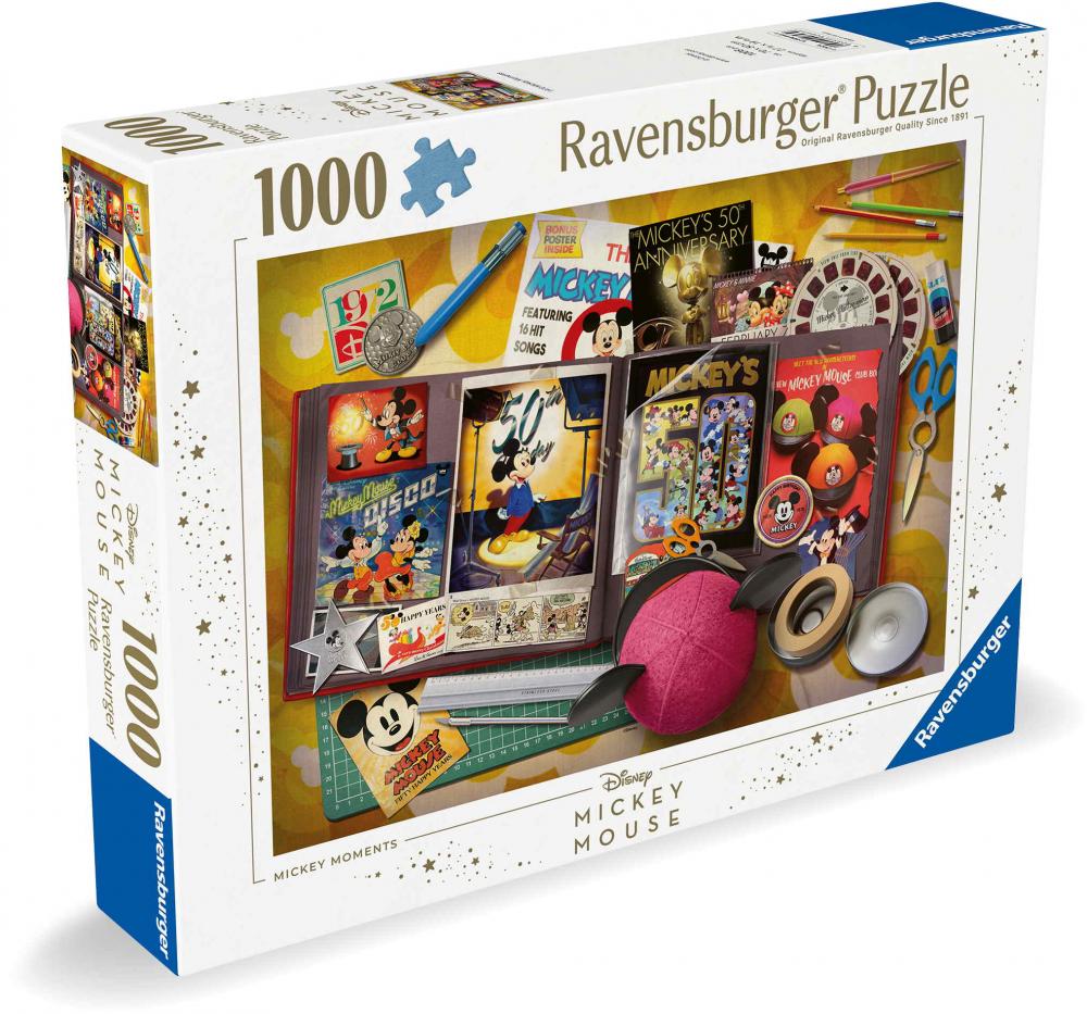 1000 Teile Ravensburger Puzzle Mickey Mouse 1970 Mickey Moments 12000843