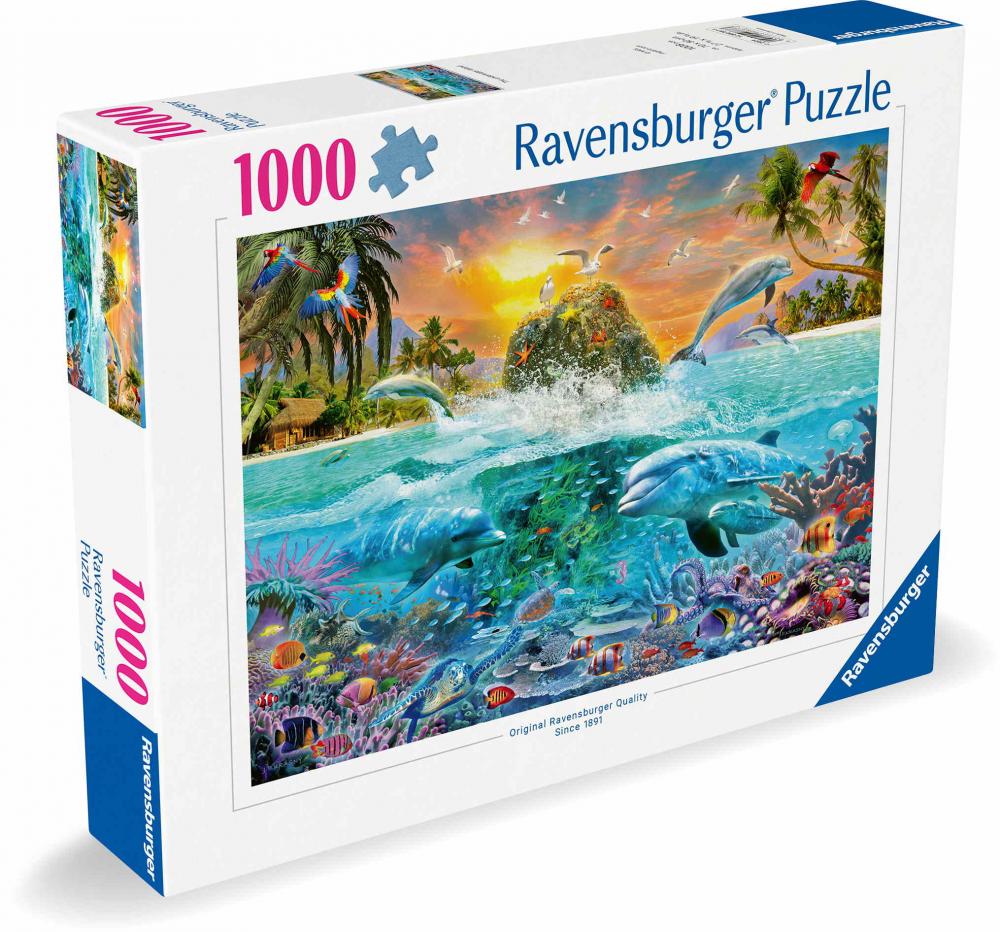 1000 Teile Ravensburger Puzzle Die Unterwasserinsel 12000887