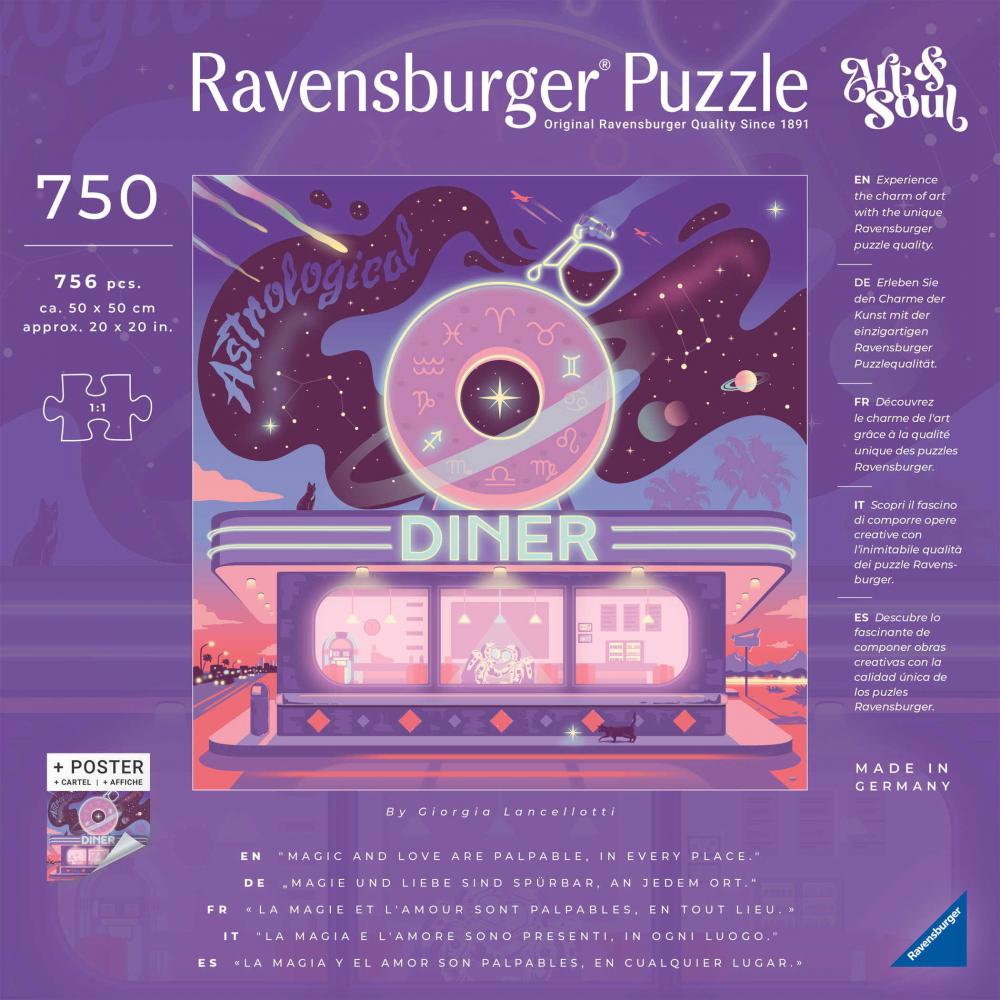 750 Teile Ravensburger Puzzle Art & Soul Collection Astrological Diner 12001000