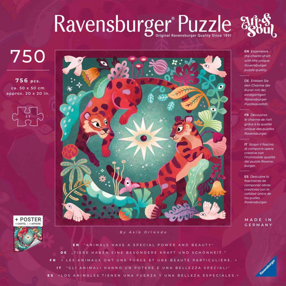 750 Teile Ravensburger Puzzle Art & Soul Collection Animal Dreams 12001001