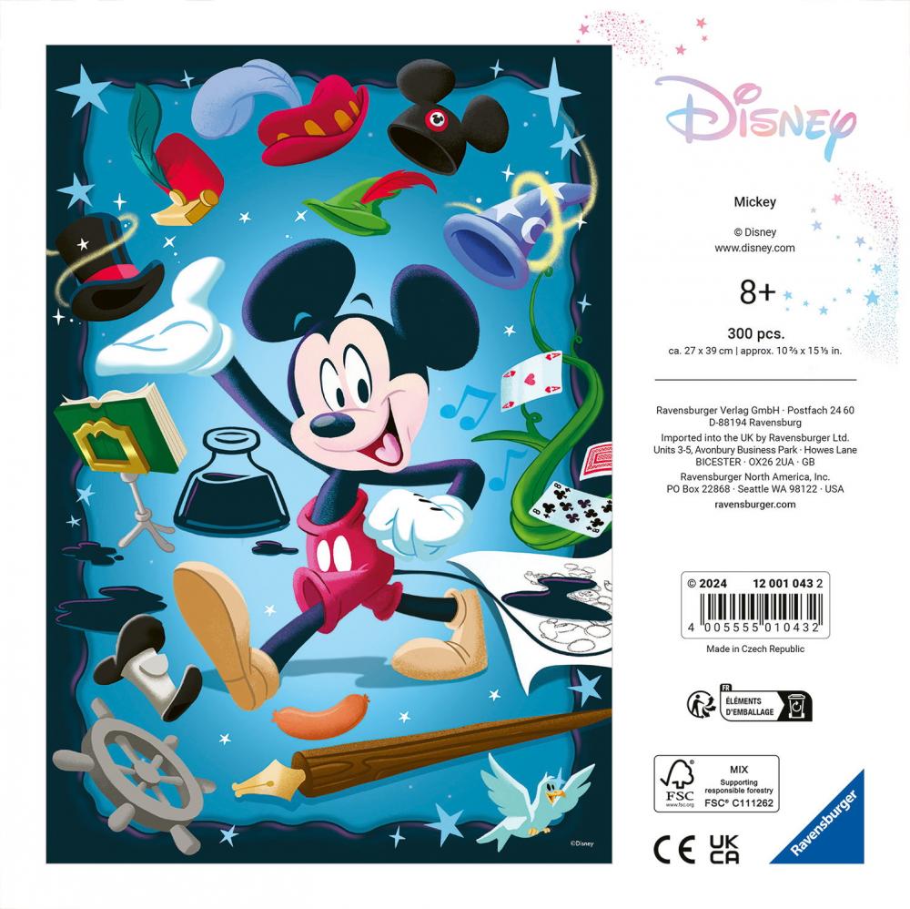 300 Teile Ravensburger Puzzle Disney 100 Collection Mickey 12001043