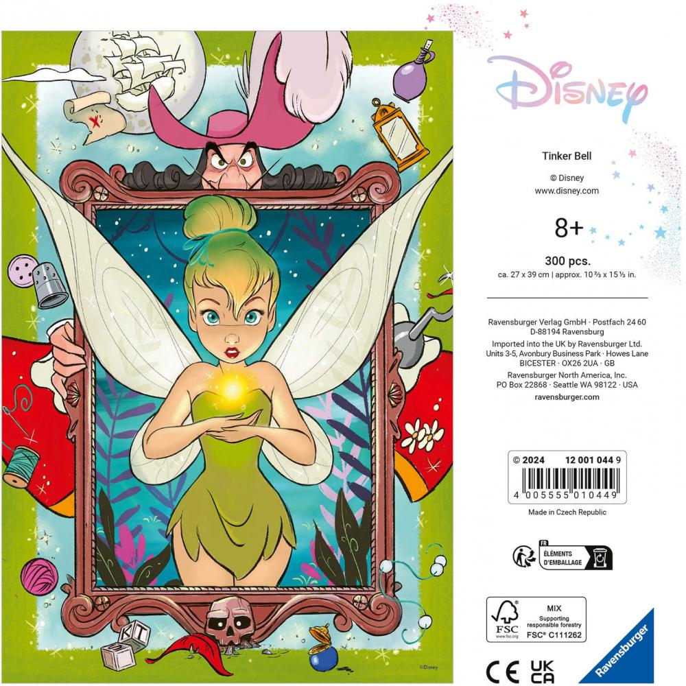 300 Teile Ravensburger Puzzle Disney 100 Collection Tinkerbell 12001044