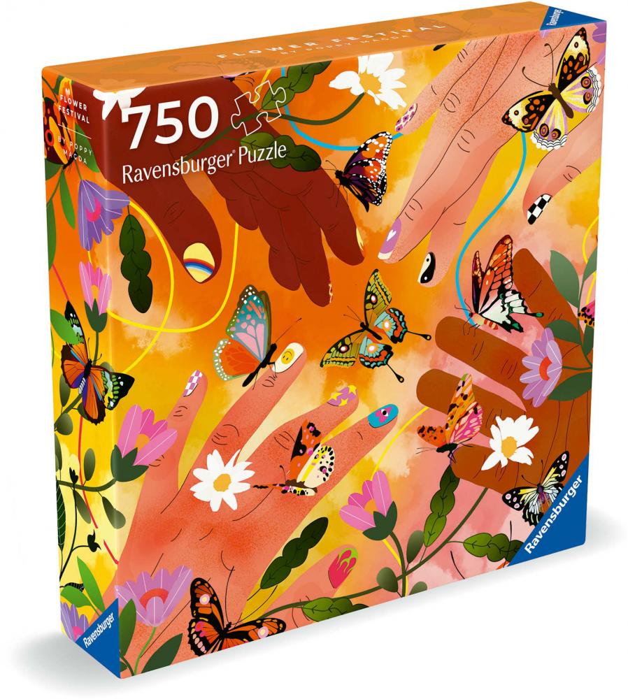 750 Teile Ravensburger Puzzle Art & Soul Collection Flower Festival 12001200