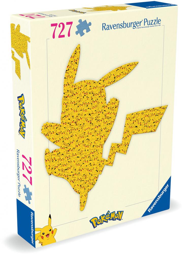 727 Teile Ravensburger Puzzle Shaped Pokemon Pikachu 12001212