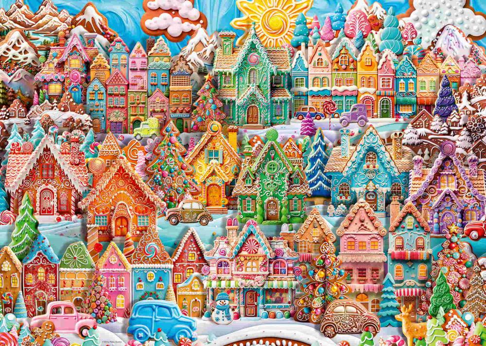 1000 Teile Ravensburger Puzzle Christmas Cookie Village 12001267