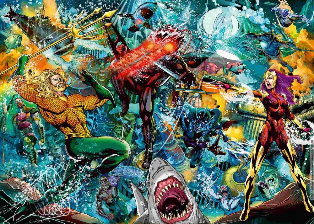 1000 Teile Ravensburger Puzzle Justice League Green Aquaman 12001346