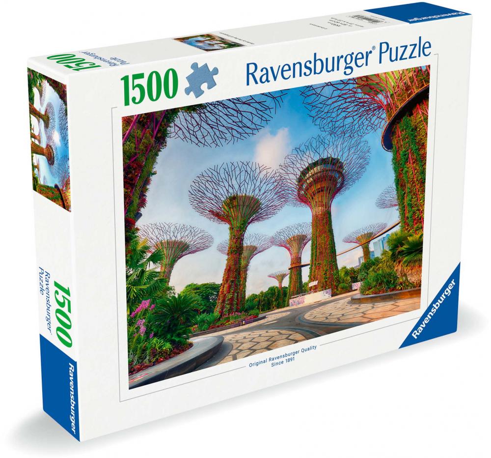 1500 Teile Ravensburger Puzzle Garden by the Bay at Singapore 12001396