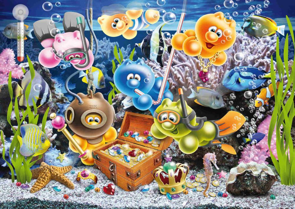 1000 Teile Ravensburger Puzzle Gelini im Unterwasserspaß 12001427