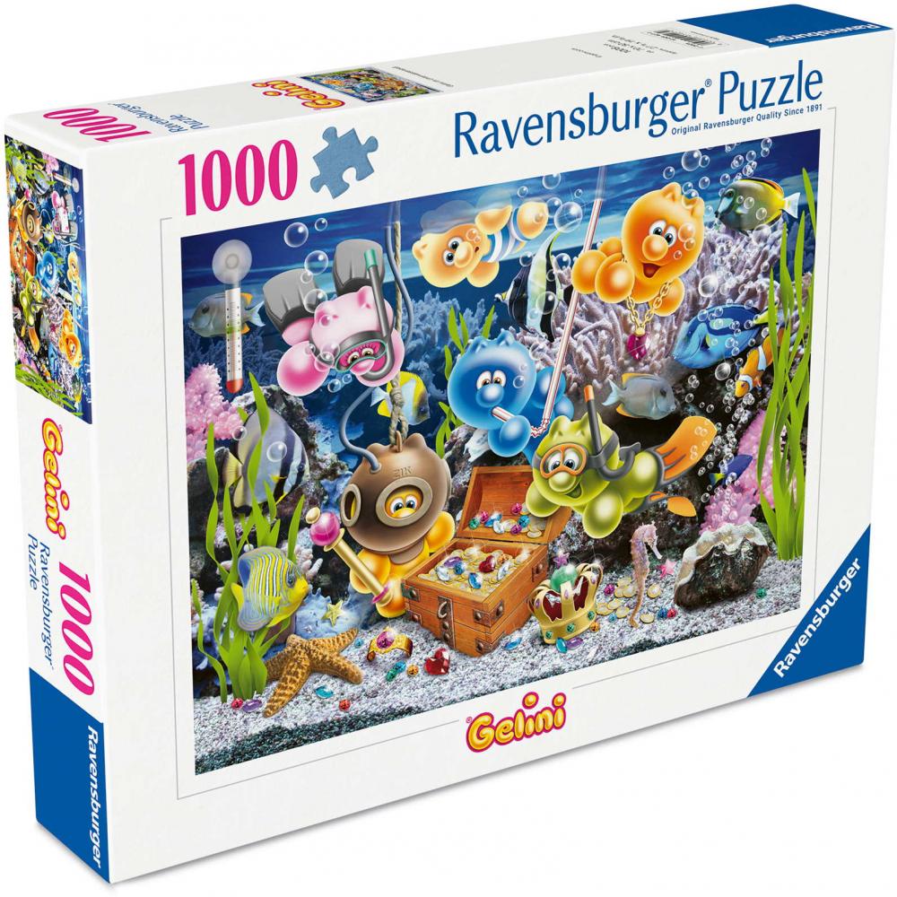 1000 Teile Ravensburger Puzzle Gelini im Unterwasserspaß 12001427