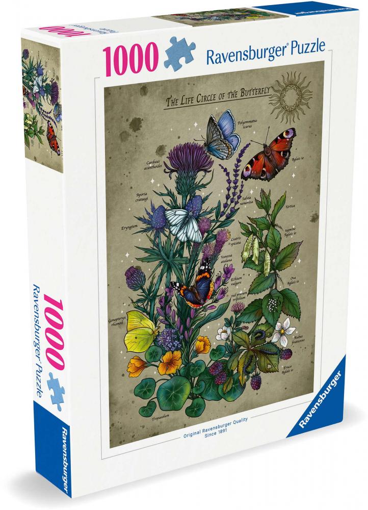 1000 Teile Ravensburger Puzzle Lifecircle Butterfly 12001435