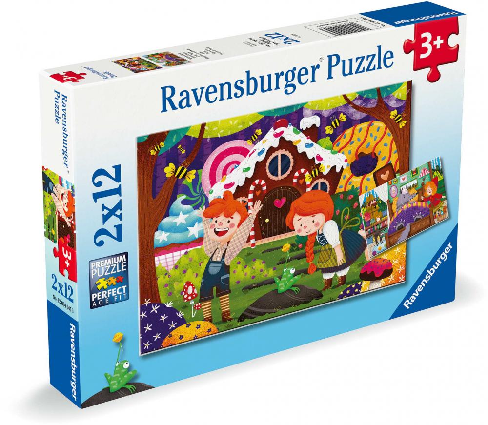 2 x 12 Teile Ravensburger Kinder Puzzle Märchenhafte Geschichten 12004045