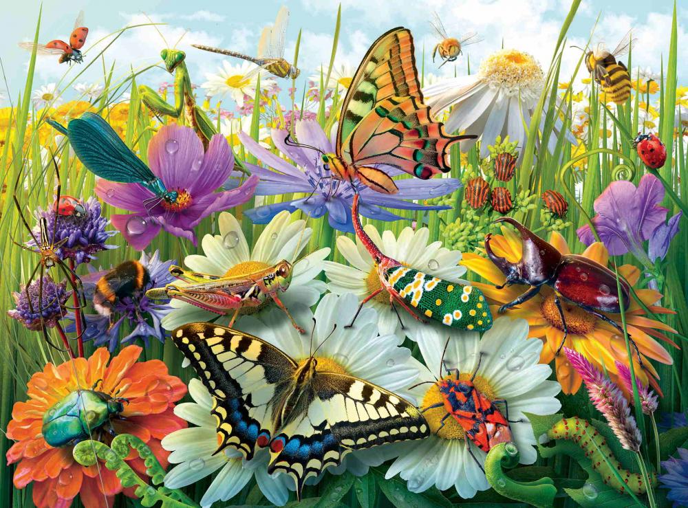 100 Teile Ravensburger Kinder Puzzle XXL Wunderwelt der Insekten 12004049