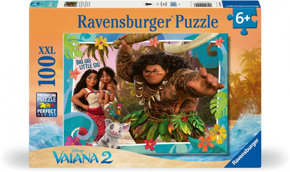 100 Teile Ravensburger Kinder Puzzle XXL Disney Vaiana 2 Aufbruch in neue Welten 12004101