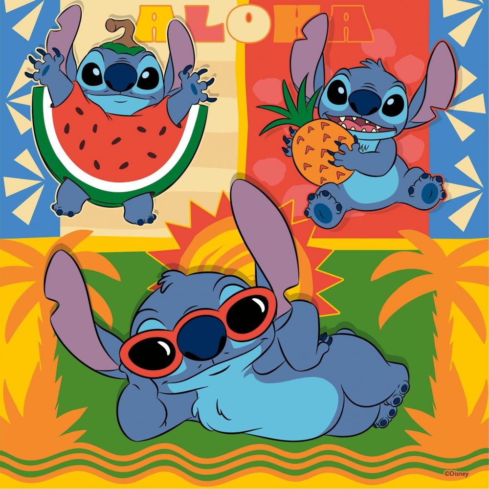 3 x 49 Teile Ravensburger Kinder Puzzle Disney Stitch 12004114