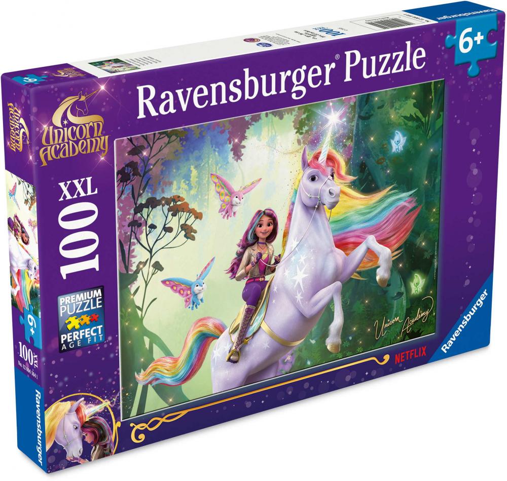 100 Teile Ravensburger Kinder Puzzle XXL Unicorn Academy Sophia und Wildstar 12004164