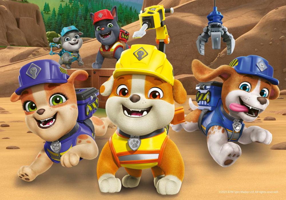 2 x 12 Teile Ravensburger Kinder Puzzle Paw Patrol Bulldoge Rubble und sein Team 12004167