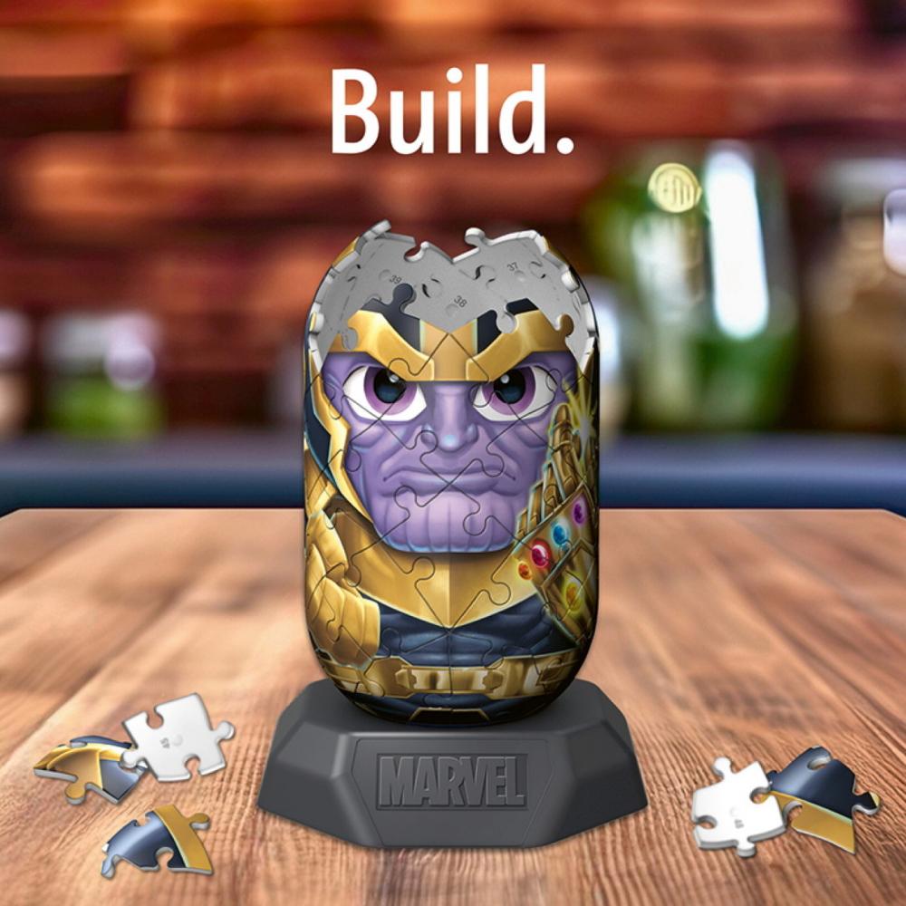 54 Teile Ravensburger 3D Puzzle Hylkies Marvel Heroes Thanos Sammelfigur 12008010