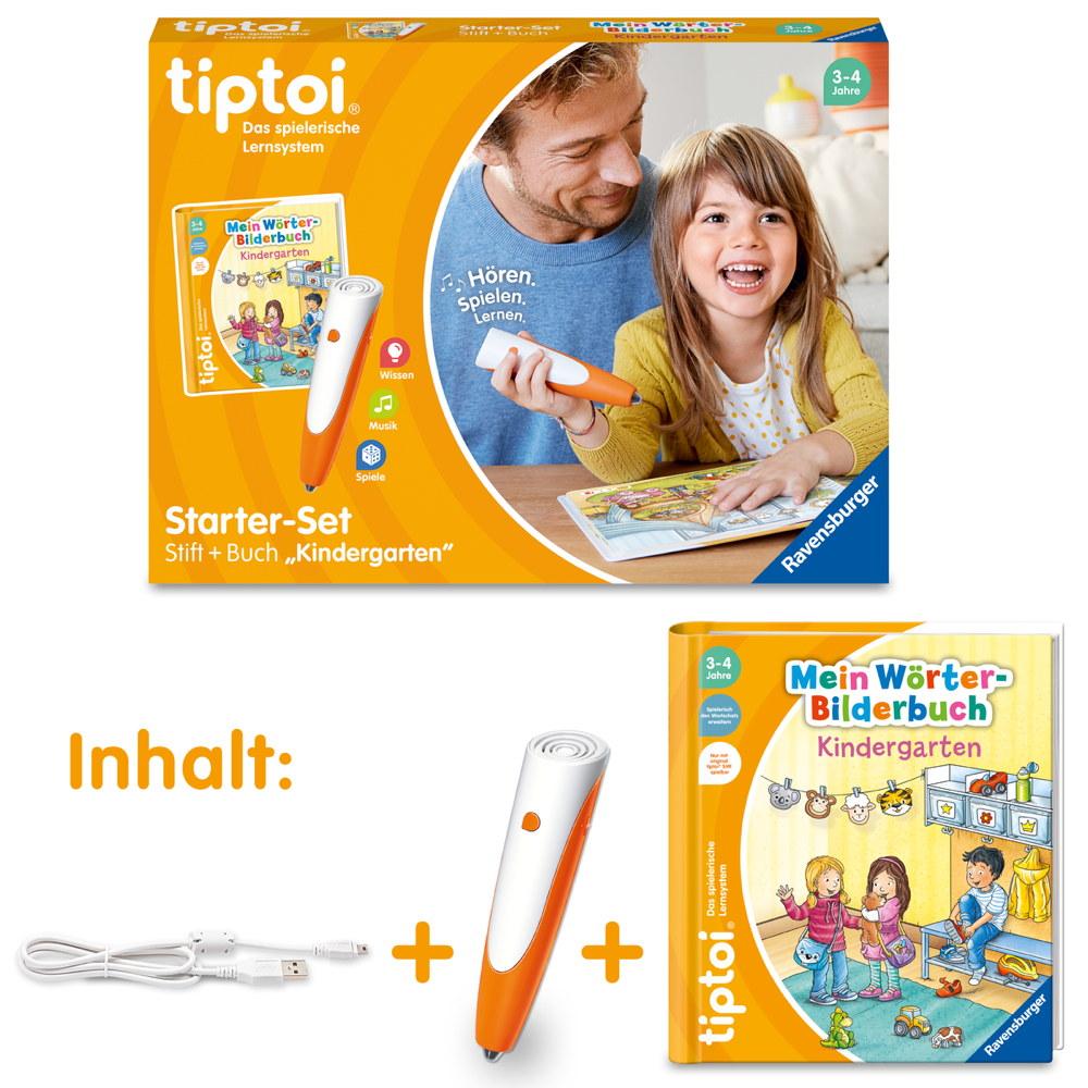 Ravensburger tiptoi Starter-Set Stift und Wörter-Bilderbuch Kindergarten 00113