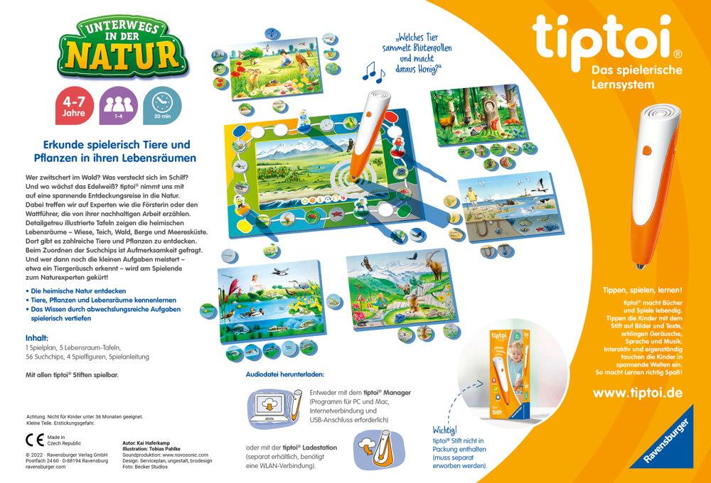 Ravensburger tiptoi Lernspiel Unterwegs in der Natur 00121