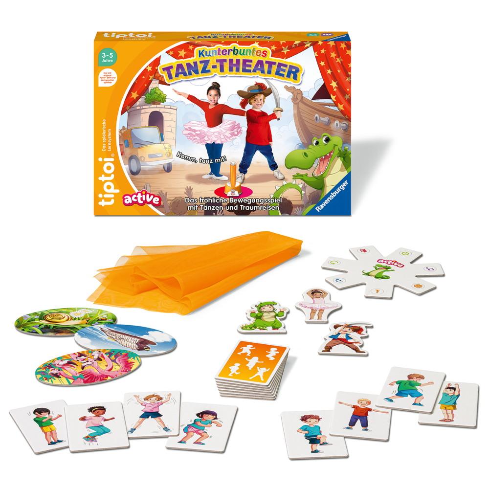 Ravensburger tiptoi Lernspiel active Kunterbuntes Tanz-Theater 00128