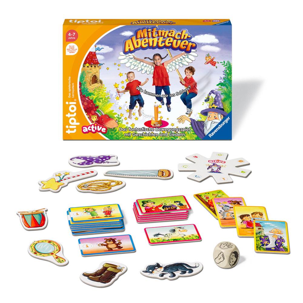 Ravensburger tiptoi Lernspiel active Mitmach-Abenteuer 00130