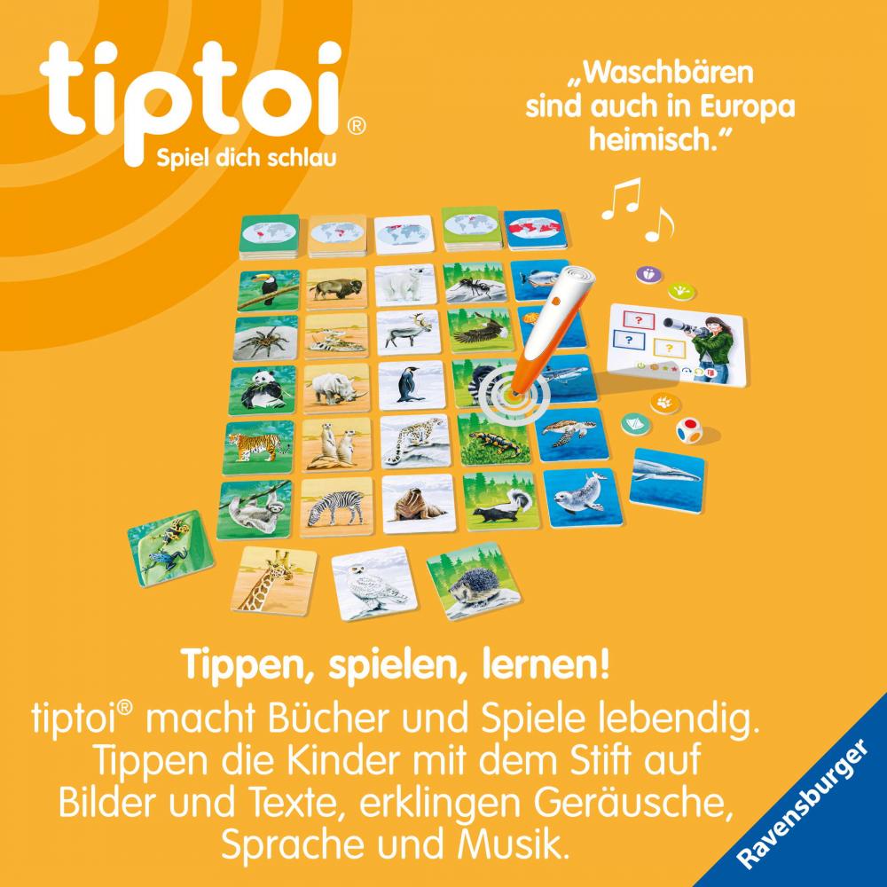 Ravensburger tiptoi Lernspiel Tiere der Welt 00171