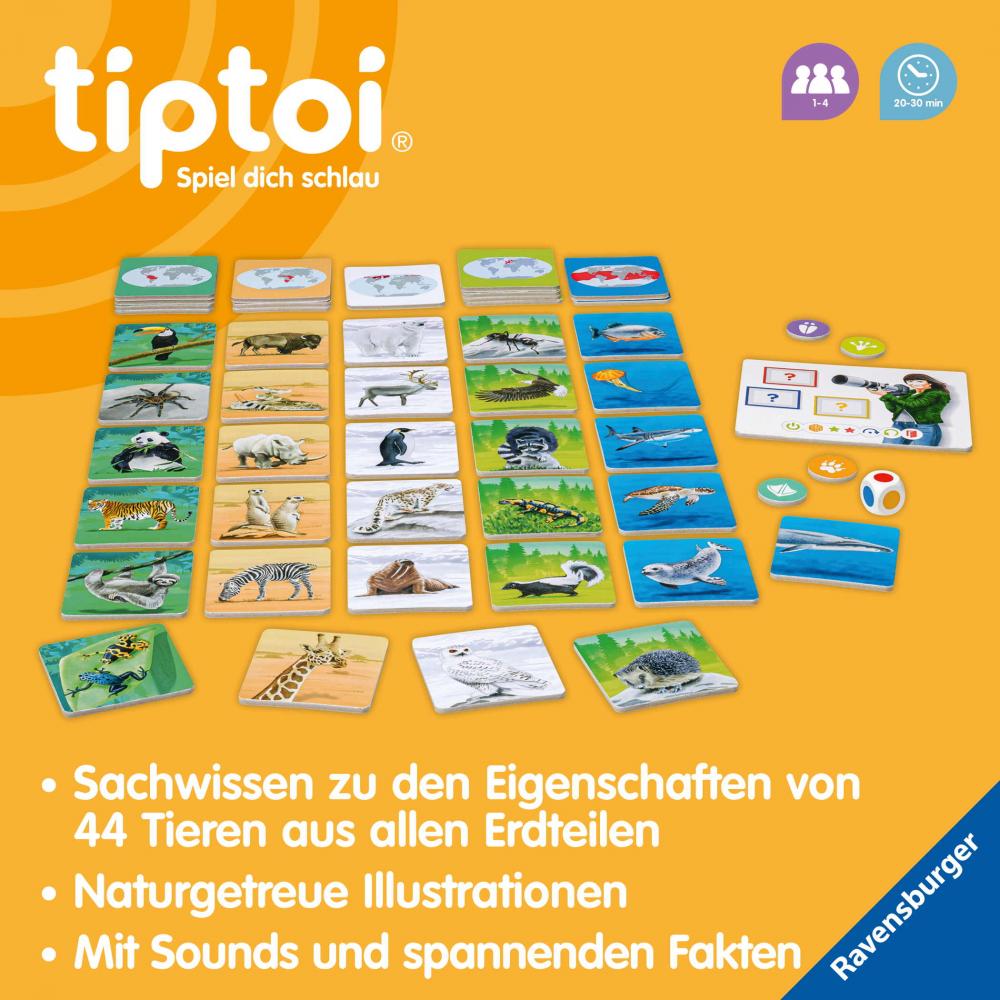 Ravensburger tiptoi Lernspiel Tiere der Welt 00171