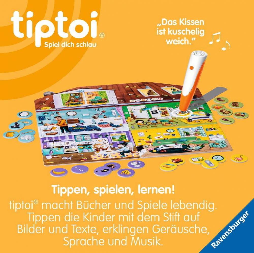 Ravensburger tiptoi Lernspiel Mein Zuhause Wohin gehören die Spielsachen ? 00196