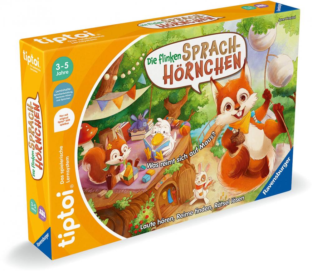 Ravensburger tiptoi Lernspiel Die flinken Sprach-Hörnchen 00203