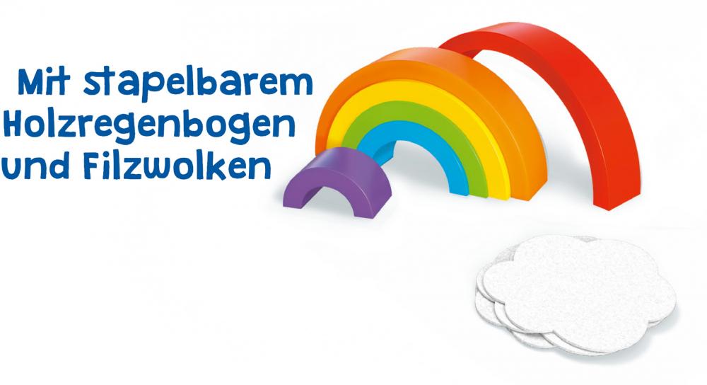 Ravensburger ministeps Kleinkindwelt Spielzeug Emils buntes Regenbogen-Spiel 04582