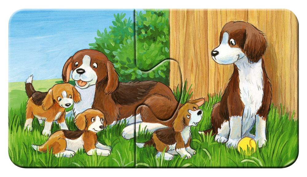 9 x 2 Teile Ravensburger Kinder Puzzle my first puzzles Tierfamilien auf dem Bauernhof 05072