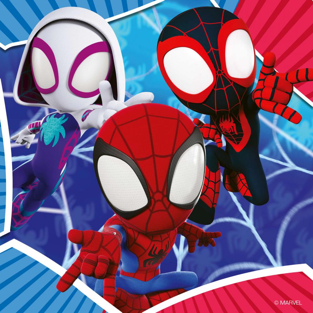 3 x 49 Teile Ravensburger Kinder Puzzle Spideys Abenteuer 05730