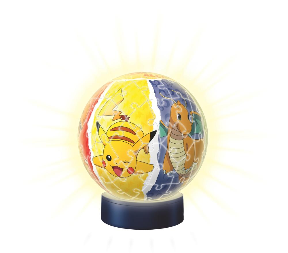 72 Teile Ravensburger 3D Puzzle Ball Nachtlicht Pokémon 11547