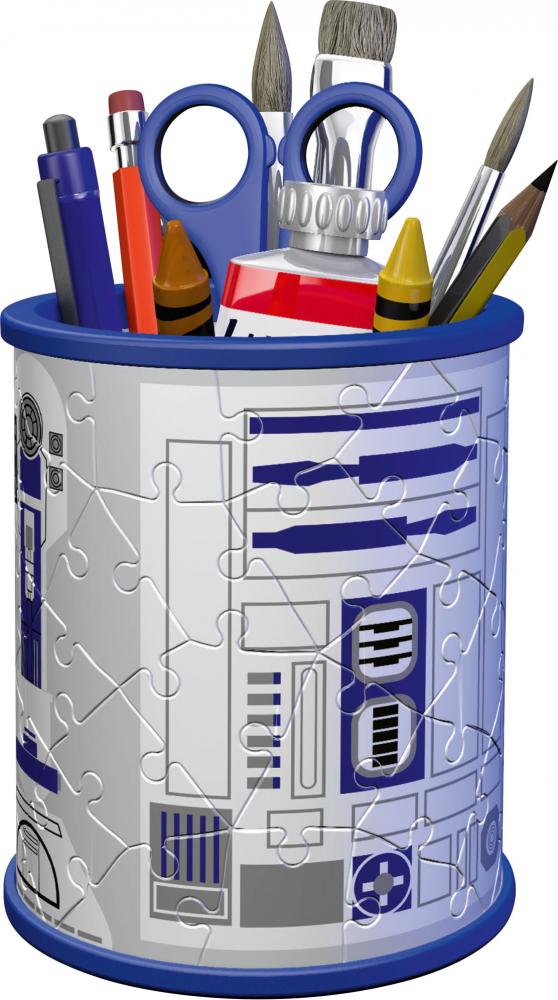 54 Teile Ravensburger 3D Puzzle Utensilo Star Wars R2D2 11554