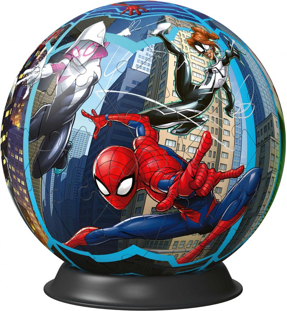 72 Teile Ravensburger 3D Puzzle Ball Spiderman 11563